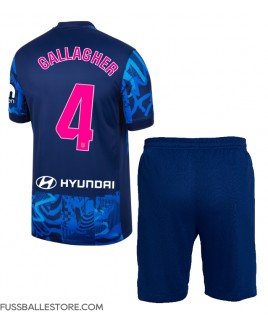 Günstige Atletico Madrid Conor Gallagher #4 3rd trikot Kinder 2024-25 Kurzarm (+ Kurze Hosen)